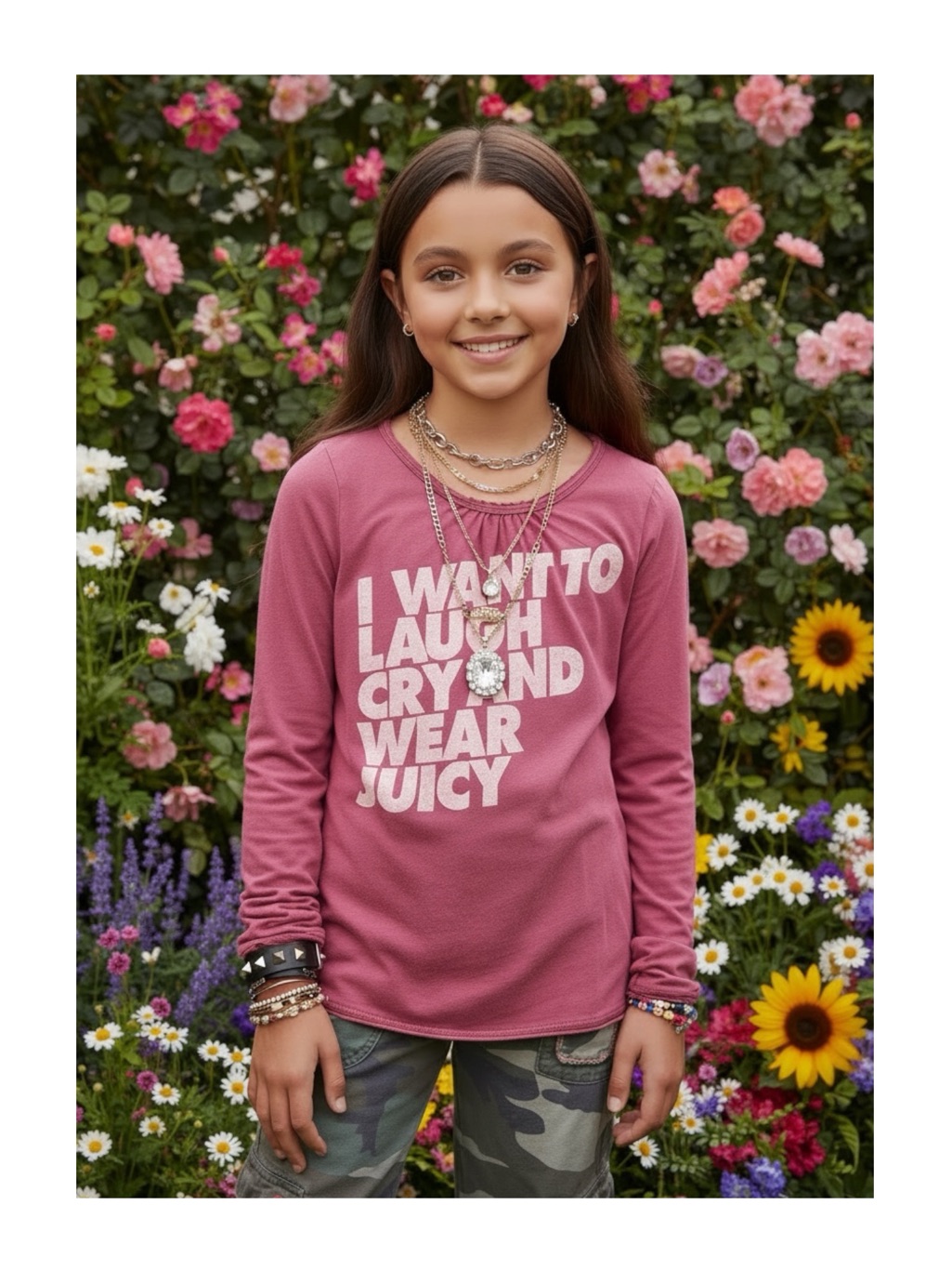 Og: Y2k New Juicy Couture I Want To Laugh Cry + Wear Juicy T Shirt Pink